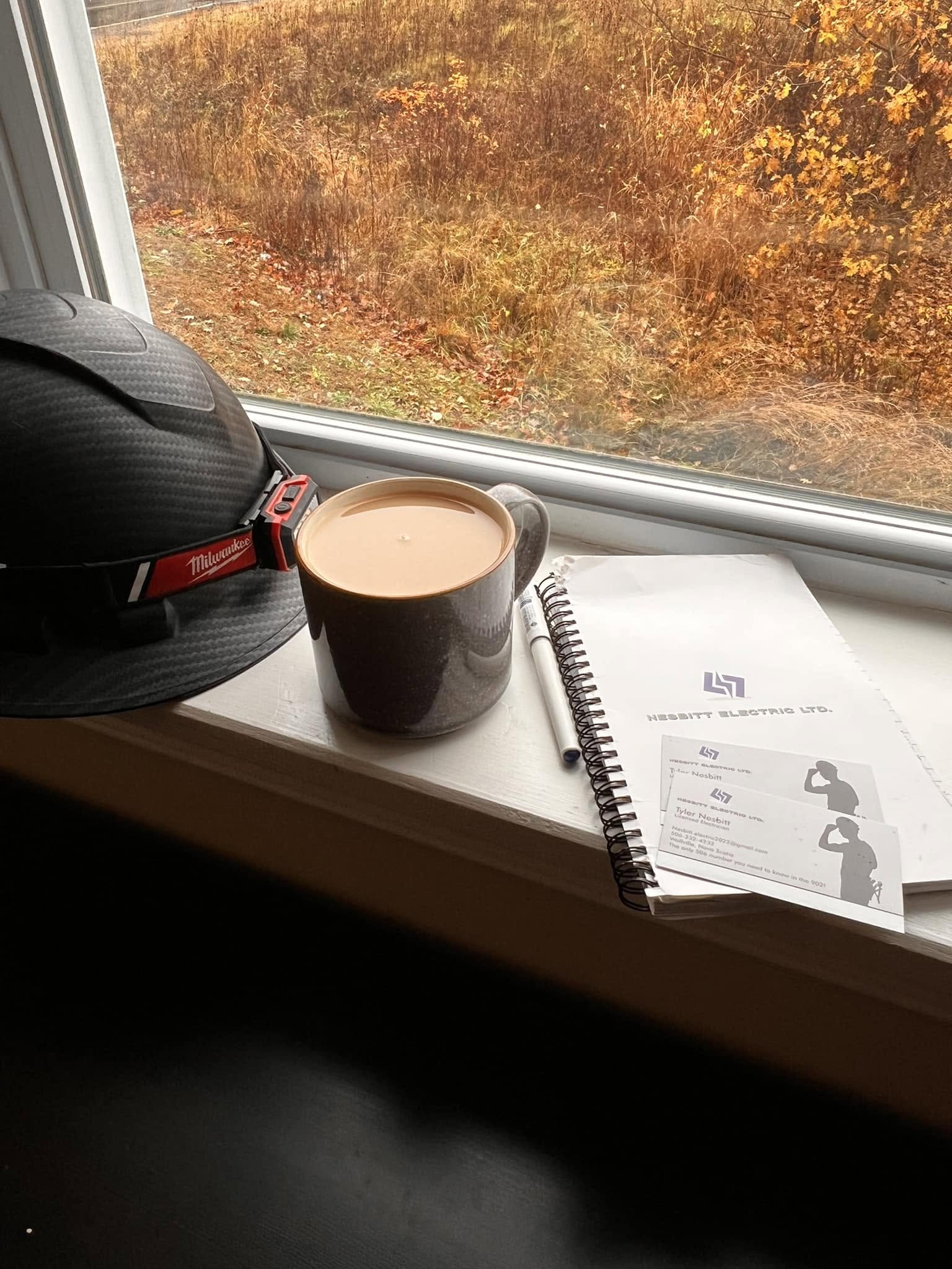 Nesbitt Electric coffee mug with company branding