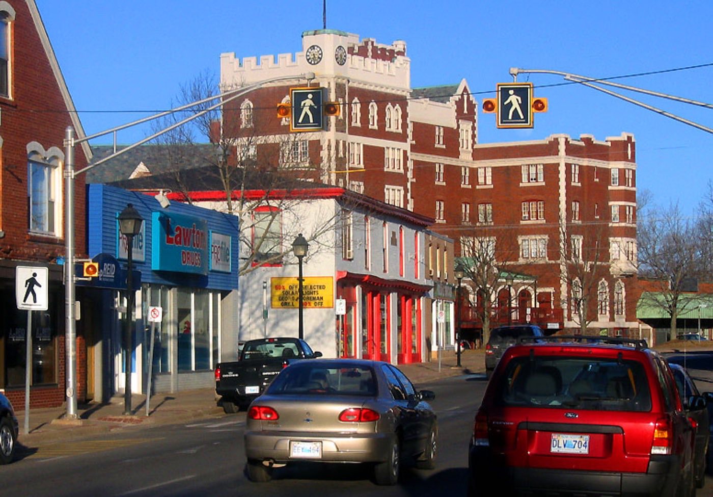Historic Cornwallis Inn building on Main Street in Kentville Nova Scotia