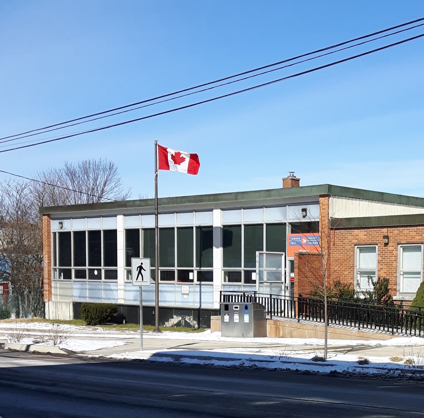 Historic post office building in Windsor Nova Scotia